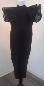 Felix Arbeo Long black evening dress